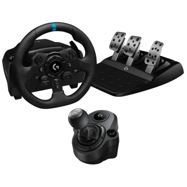 عجلة قيادة Logitech G923 + ناقل حركة لبلايستيشن 5 و بلايستيشن 4