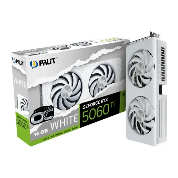 Palit Geforce RTX 5060Ti 16GB GDDR7 OC Graphic Card - White