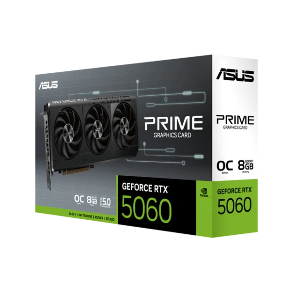 Asus GeForce RTX 5060 Prime 3FAN 8GB GDDR7 OC Edition Graphic Card